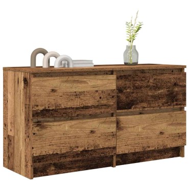 vidaXL Έπιπλο Τηλεόρασης Όψη Παλαιού Ξύλου 100x35x54cm Επεξ. Ξύλο
