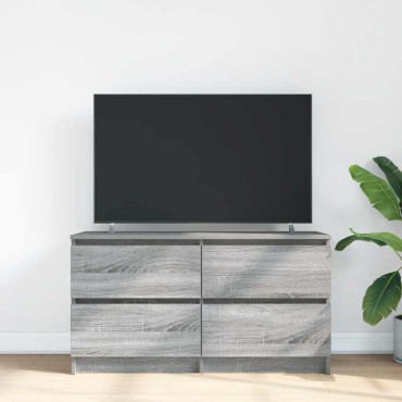 vidaXL Έπιπλο Τηλεόρασης Γκρι Sonoma 100x35x54cm από Επεξεργ. Ξύλο