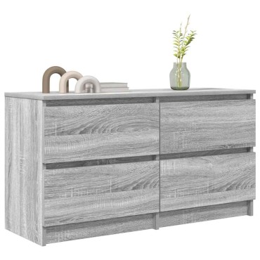 vidaXL Έπιπλο Τηλεόρασης Γκρι Sonoma 100x35x54cm από Επεξεργ. Ξύλο