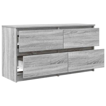 vidaXL Έπιπλο Τηλεόρασης Γκρι Sonoma 100x35x54cm από Επεξεργ. Ξύλο