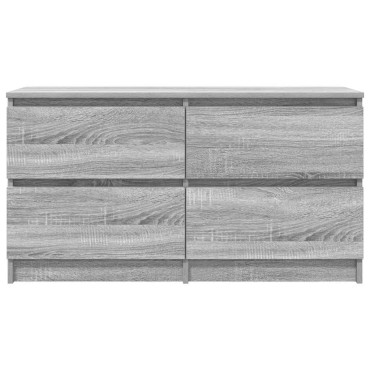 vidaXL Έπιπλο Τηλεόρασης Γκρι Sonoma 100x35x54cm από Επεξεργ. Ξύλο