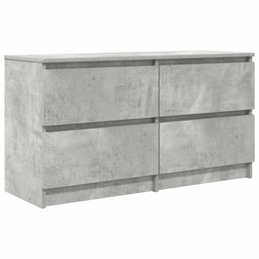vidaXL Έπιπλο Τηλεόρασης Γκρι Σκυρ. 100x35x54cm Επεξ. Ξύλο
