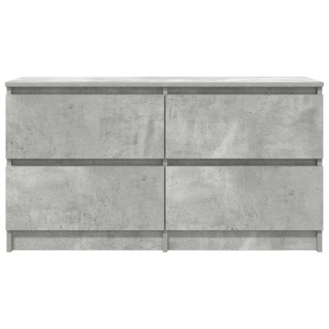 vidaXL Έπιπλο Τηλεόρασης Γκρι Σκυρ. 100x35x54cm Επεξ. Ξύλο