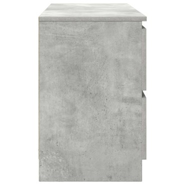 vidaXL Έπιπλο Τηλεόρασης Γκρι Σκυρ. 100x35x54cm Επεξ. Ξύλο