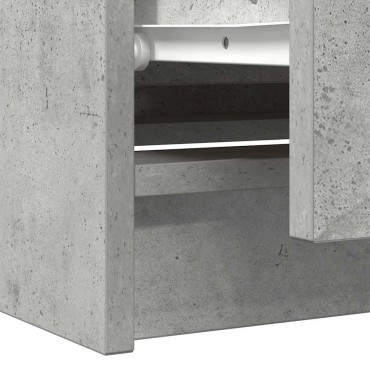 vidaXL Έπιπλο Τηλεόρασης Γκρι Σκυρ. 100x35x54cm Επεξ. Ξύλο