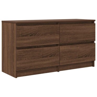 vidaXL Έπιπλο Τηλεόρασης Καφέ Δρυς 100x35x54cm Επεξ. Ξύλο