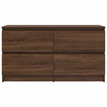 vidaXL Έπιπλο Τηλεόρασης Καφέ Δρυς 100x35x54cm Επεξ. Ξύλο
