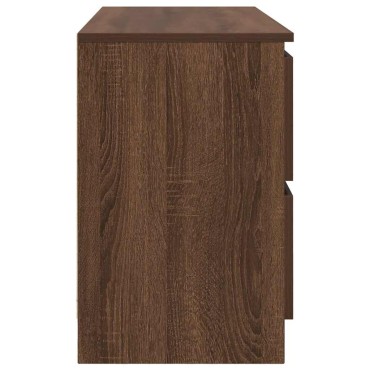 vidaXL Έπιπλο Τηλεόρασης Καφέ Δρυς 100x35x54cm Επεξ. Ξύλο