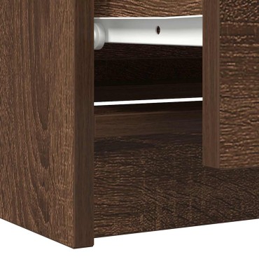 vidaXL Έπιπλο Τηλεόρασης Καφέ Δρυς 100x35x54cm Επεξ. Ξύλο