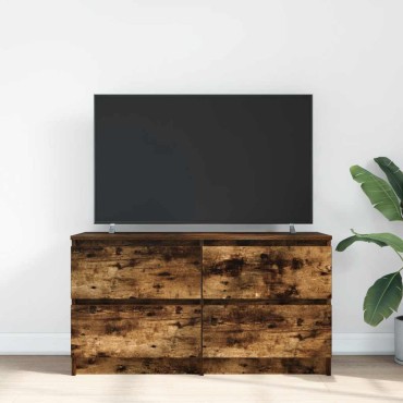 vidaXL Έπιπλο Τηλεόρασης Καπνιστή Δρυς 100x35x54cm Επεξ. Ξύλο