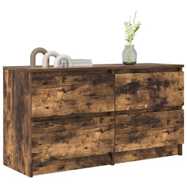 vidaXL Έπιπλο Τηλεόρασης Καπνιστή Δρυς 100x35x54cm Επεξ. Ξύλο