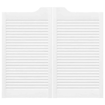 vidaXL Ανοιγόμενες πόρτες Louvred Design 2 ζευγών Λευκό 90x80 cm