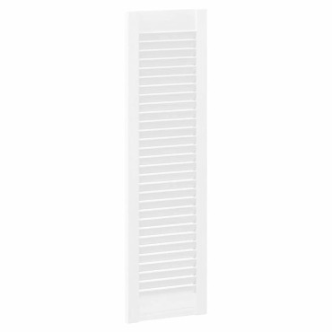 vidaXL Πόρτα ντουλαπιού Louvred Design Λευκό 99x29,5 cm