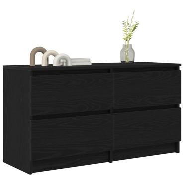vidaXL ντουλάπι τηλεόρασης Μαύρο 100x35x54cm Κατασκευασμένο ξύλο