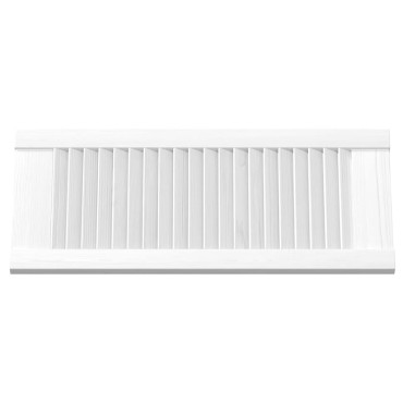 vidaXL Πόρτες ντουλαπιών Louvred Design 2 τεμάχια Λευκό 61,5x29,5 cm