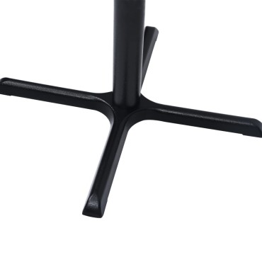 vidaXL Πόδι Τραπεζιού Bistro Μαύρο 76x76x107cm από Χυτοσίδηρο 1 τεμ.