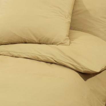 vidaXL Σετ Παπλωματοθήκης Taupe 200 x 200 εκ. Ελαφρύ Ύφασμα Μικροϊνών