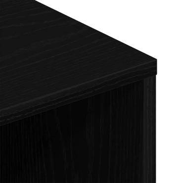 ντουλάπι τηλεόρασης vidaXL Μαύρη δρυς 100x40x40cm Κατασκευασμένο ξύλο