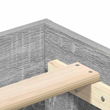 vidaXL Πλαίσιο κρεβατιού χωρίς στρώμα 140x200 εκ. Επεξεργασμένο Ξύλο