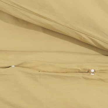 vidaXL Σετ Παπλωματοθήκης Taupe 200x220 εκ. Ελαφρύ Ύφασμα Μικροϊνών