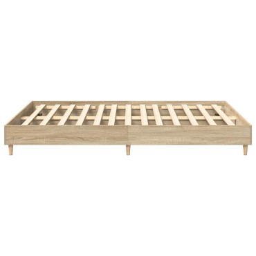 vidaXL Πλαίσιο Κρεβατιού Χωρ. Στρώμα Sonoma Δρυς 140x200εκ. Επ. Ξύλο