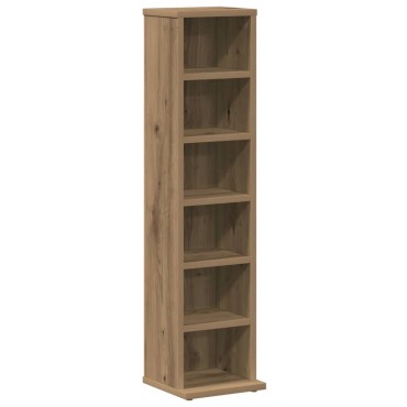 vidaXL Ντουλάπι CD Artisan Oak 21x20x88cm Κατασκευασμένο ξύλο 1 τεμ.