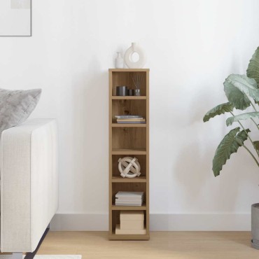 vidaXL Ντουλάπι CD Artisan Oak 21x20x88cm Κατασκευασμένο ξύλο 1 τεμ.