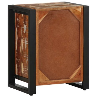 vidaXL Κομοδίνο Πολύχρωμο 40x30x50cm Στερεό ξύλο ανακυκλωμένο 1 τεμ.