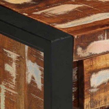 vidaXL Κομοδίνο Πολύχρωμο 40x30x50cm Στερεό ξύλο ανακυκλωμένο 1 τεμ.