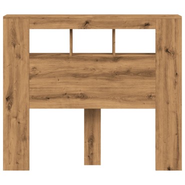 vidaXL LED κεφαλάρι Artisan Oak 120x18,5x103,5cm Κατασκευασμένο ξύλο