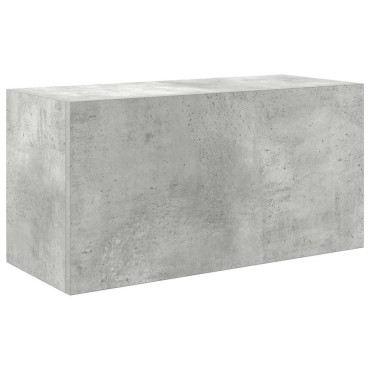 vidaXL Ντουλάπι τοίχου μπάνιου Γκρι μπετόν 60x25x30cm 1 τεμ.