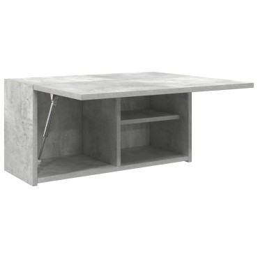 vidaXL Ντουλάπι τοίχου μπάνιου Γκρι μπετόν 60x25x30cm 1 τεμ.