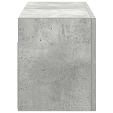 vidaXL Ντουλάπι τοίχου μπάνιου Γκρι μπετόν 60x25x30cm 1 τεμ.