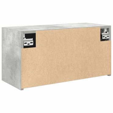 vidaXL Ντουλάπι τοίχου μπάνιου Γκρι μπετόν 60x25x30cm 1 τεμ.