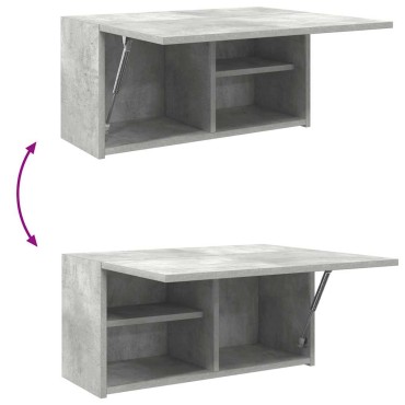 vidaXL Ντουλάπι τοίχου μπάνιου Γκρι μπετόν 60x25x30cm 1 τεμ.