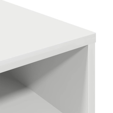 ντουλάπι βιβλίων vidaXL Λευκό 34x31x80cm Κατασκευασμένο ξύλο