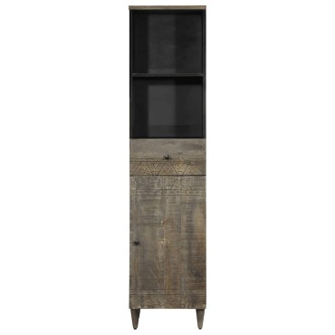 vidaXL Ντουλάπι Μπάνιου 38x33x160cm από Μασίφ Ξύλο Μάνγκο