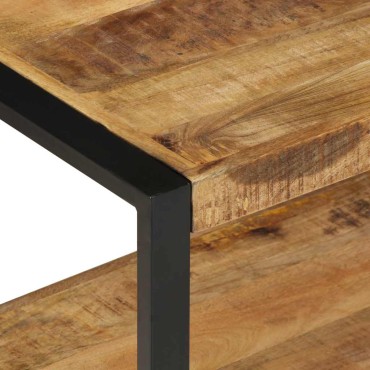 vidaXL Ράφι για ρούχα 80x40x190cm Στερεό ακατέργαστο ξύλο Mango 1 τεμ.