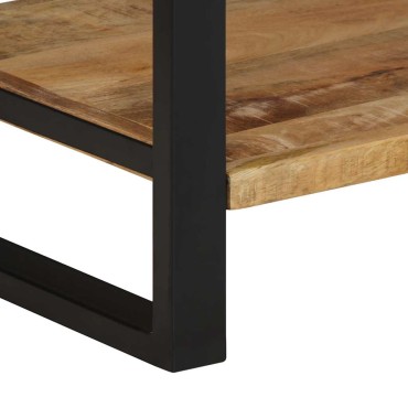 vidaXL Ράφι για ρούχα 80x40x190cm Στερεό ακατέργαστο ξύλο Mango 1 τεμ.