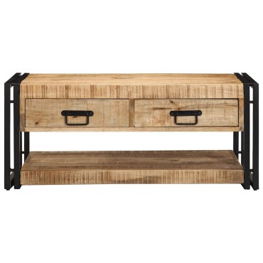 vidaXL Τραπεζάκι σαλονιού 90x50x38cm Στερεό ακατέργαστο ξύλο Mango 1 τεμ.