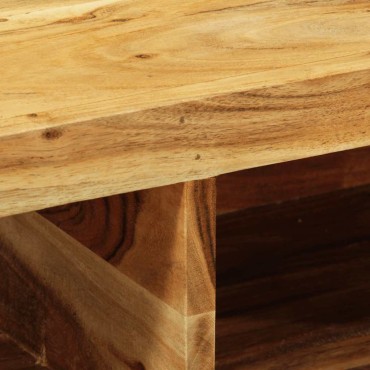 vidaXL Επίτοιχο ντουλάπι τηλεόρασης 60x30x19cm Μασίφ ξύλο ακακίας