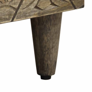 vidaXL Κομοδίνα 2 τεμ. ανοιχτό γκρι 40x33x46cm μασίφ ξύλο Mango