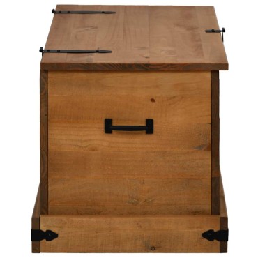 vidaXL Σεντούκι αποθήκευσης HALDEN 91x48x47cm Ξύλο μασίφ πεύκο