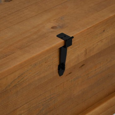 vidaXL Σεντούκι αποθήκευσης HALDEN 91x48x47cm Ξύλο μασίφ πεύκο