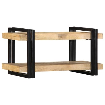 vidaXL Ράφι τοίχου 70x33x35cm Στερεό ακατέργαστο ξύλο Mango