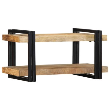 vidaXL Ράφι τοίχου 70x33x35cm Στερεό ακατέργαστο ξύλο Mango