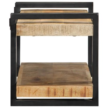 vidaXL Ράφι τοίχου 70x33x35cm Στερεό ακατέργαστο ξύλο Mango