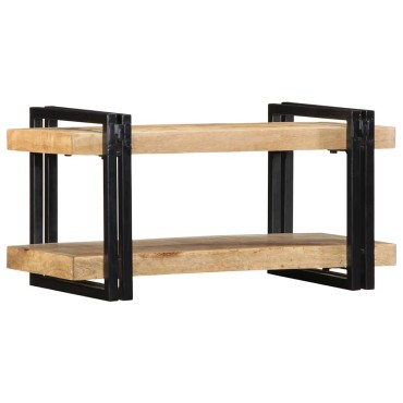 vidaXL Ράφι τοίχου 70x33x35cm Στερεό ακατέργαστο ξύλο Mango