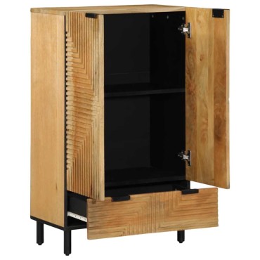 vidaXL Highboard καφέ 60x33x100cm μασίφ ξύλο Mango