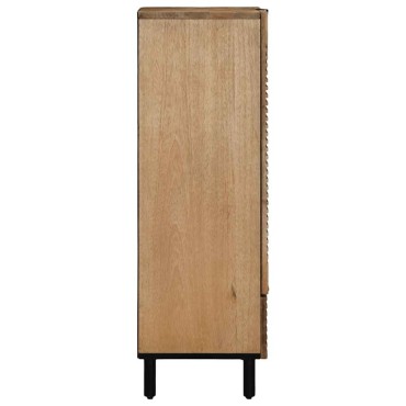 vidaXL Highboard καφέ 60x33x100cm μασίφ ξύλο Mango